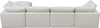 Plush Cream Velvet Standard Cloud Modular Sectional