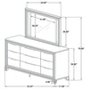 Marmore Dresser with Mirror