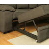 ALCESTER Brown & Gray Sectional w/ Sleeper, Ash