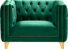 Michelle Green Velvet Chair