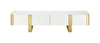 Larvik TV Stand White w/ Gold Frame