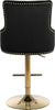 Claude Black Velvet Adjustable Stool
