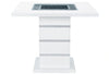 Monaco White Bar Table + Monaco BS-N