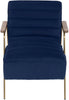 Woodford Navy Velvet Accent Chair