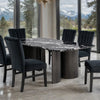 Selsey Dining Table, Black Stone Top