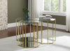 Sei Brushed Gold End Table