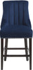 Oxford Navy Velvet Stool