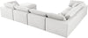 Serene Cream Linen Fabric Deluxe Cloud Modular Sectional