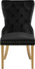 Carmen Black Velvet Dining Chairs (2)