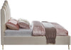Lily Cream Velvet Full Bed