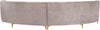 Jackson Pink Velvet 2pc. Sectional