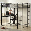 Sherman Silver/Gun Metal Full & Queen Bed w/ Workstation