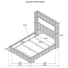 Tisdall Wingback Bed with Flame Visualizer