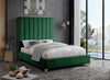 Via Green Velvet King Bed