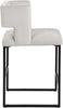 Caleb Cream Velvet Counter Stool