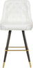 Portnoy White Faux Leather Counter/Bar Stool