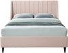 Eva Pink Velvet Full Bed