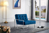 Alexis Navy Velvet Accent Chair