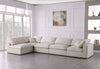 Plush Cream Velvet Standard Cloud Modular Sectional