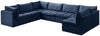 Jacob Navy Velvet Modular Sectional