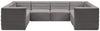 Quincy Grey Velvet Modular Sectional