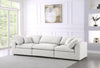 Serene Cream Linen Fabric Deluxe Cloud Modular Sofa