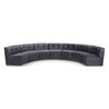 Limitless Grey Velvet 7pc. Modular Sectional