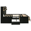 Briana Bookcase Platform Storage Bed