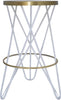 Mercury White / Gold Counter Stool