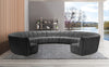 Infinity Grey Velvet 11pc. Modular Sectional
