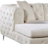 Gail Cream Velvet 3pc. Sectional
