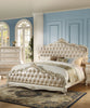 Acme Chantelle King Bed with Button Tufted Panels in Pearl White 23537EK