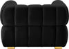 Gwen Black Velvet Chair