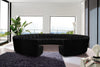 Infinity Black Velvet 12pc. Modular Sectional