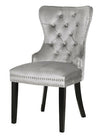 Galaxy Home Erica Wood Legs Dining Chair (Set of 2) in Light Grey