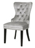 Galaxy Home Erica Wood Legs Dining Chair (Set of 2) in Light Grey
