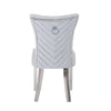 Galaxy Home Eva Stainless Steel Dining Chair (Set of 2) in Silver