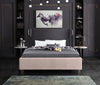 Ghost Pink Velvet King Bed