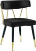 Rheingold Black Velvet Dining Chair