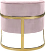 Carter Pink Velvet Accent Chair