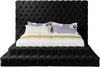 Revel Black Velvet Queen Bed (3 Boxes)