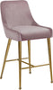 Owen Pink Velvet Stool