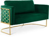 Casa Green Velvet Loveseat