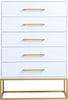 Maxine White / Gold Chest