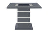 Monaco Dark Grey Bar Table and 4 Monaco Dark Grey Bar Stools