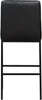 Bryce Black Faux Leather Stool