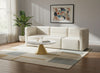 Quincy Cream Velvet Modular Sofa