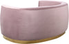Julian Pink Velvet Loveseat
