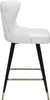 Hendrix White Faux Leather Counter/Bar Stool