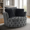 Sofi Button Tufted Swivel Chair